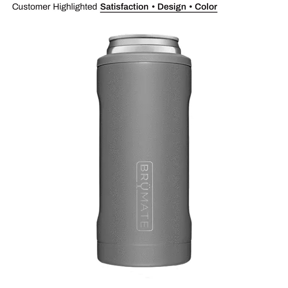 BrüMate Gray Insulated Can Cooler